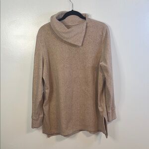 Cuddl Duds Women's Turtleneck Sweater in Tan